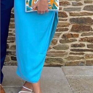 Abercrombie Sea-Blue Midi Dress